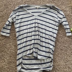 Express one eleven size small striped shirt